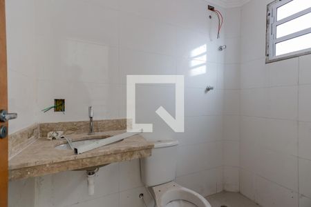 Banheiro da Suíte de apartamento à venda com 1 quarto, 38m² em Parque Vitoria, São Paulo