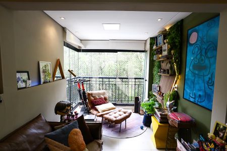 Varanda da Sala de apartamento à venda com 2 quartos, 58m² em Vila Andrade, São Paulo