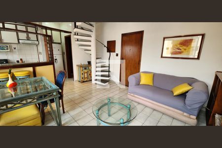 Sala 1 de apartamento para alugar com 1 quarto, 118m² em Ponta da Praia, Santos