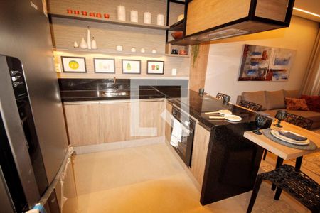 Cozinha de apartamento à venda com 1 quarto, 40m² em Santa Tereza, Belo Horizonte
