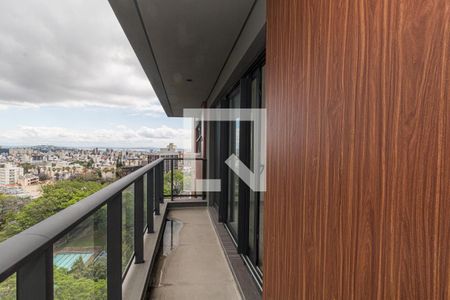 Varanda de kitnet/studio à venda com 1 quarto, 32m² em Petrópolis, Porto Alegre
