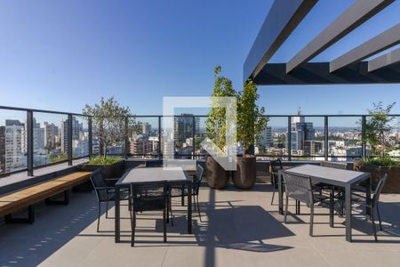 Studio à venda com 32m², 1 quarto e sem vagaÁrea gourmet