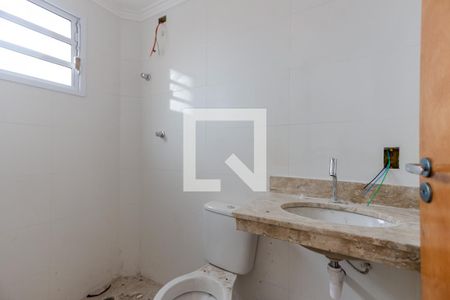Banheiro da Suíte de apartamento à venda com 1 quarto, 40m² em Parque Vitoria, São Paulo