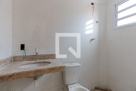 Banheiro da Suíte de apartamento à venda com 1 quarto, 39m² em Parque Vitoria, São Paulo