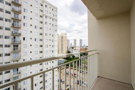 Varanda da sala de apartamento à venda com 2 quartos, 60m² em Vila Alzira, Santo André