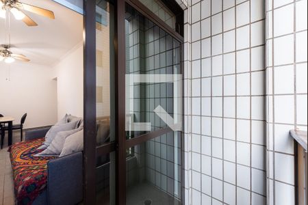 Varanda de apartamento para alugar com 1 quarto, 56m² em Pompéia, Santos