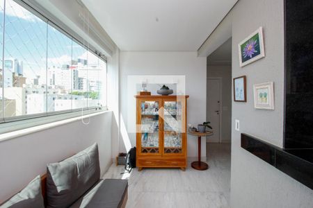 Varanda da Sala de apartamento à venda com 3 quartos, 87m² em Cruzeiro, Belo Horizonte