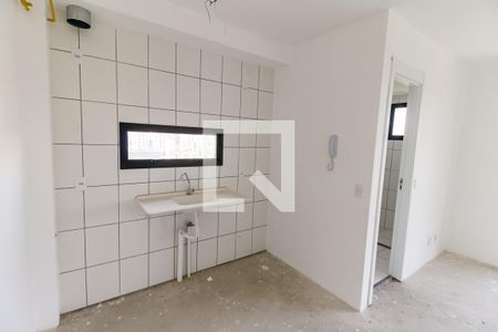 Cozinha de kitnet/studio para alugar com 1 quarto, 26m² em Jardim Panorama, São Paulo