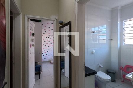 Corredor para os Quartos de apartamento para alugar com 2 quartos, 76m² em Embaré, Santos