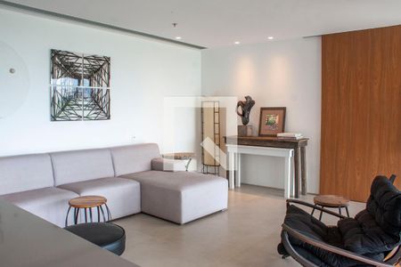 Sala de apartamento à venda com 1 quarto, 130m² em Barra da Tijuca, Rio de Janeiro