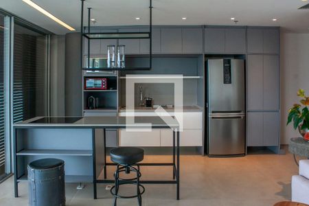 Cozinha integrada de apartamento à venda com 1 quarto, 130m² em Barra da Tijuca, Rio de Janeiro