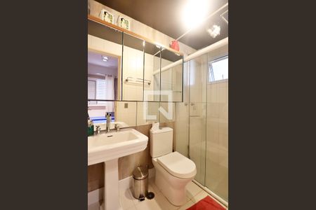 Suíte - Banheiro do Quarto 1 de apartamento para alugar com 3 quartos, 80m² em Campestre, Santo André