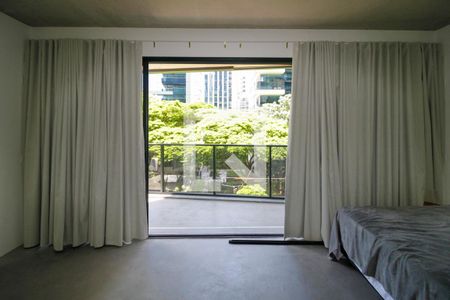 Varanda da Sala de kitnet/studio à venda com 1 quarto, 43m² em Vila Olímpia, São Paulo