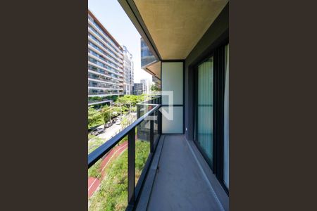 Varanda da Sala de kitnet/studio à venda com 1 quarto, 43m² em Vila Olímpia, São Paulo