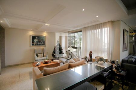 Sala de apartamento à venda com 4 quartos, 183m² em Sion, Belo Horizonte