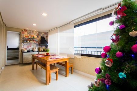 Varanda gourmet de apartamento à venda com 3 quartos, 110m² em Vila Gilda, Santo André