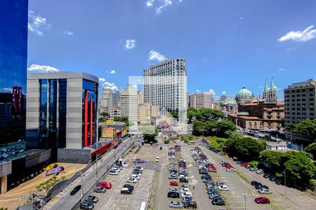 Vista da Sala/Cozinha de kitnet/studio à venda com 1 quarto, 24m² em Sé, São Paulo
