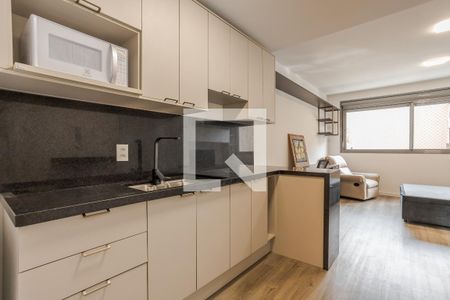 Cozinha de apartamento para alugar com 1 quarto, 29m² em Auxiliadora, Porto Alegre