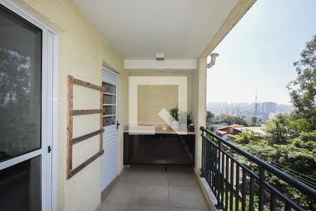 Varanda de apartamento à venda com 3 quartos, 80m² em Chácara Agrindus, Taboão da Serra