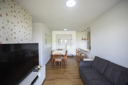Sala de apartamento para alugar com 3 quartos, 80m² em Chácara Agrindus, Taboão da Serra