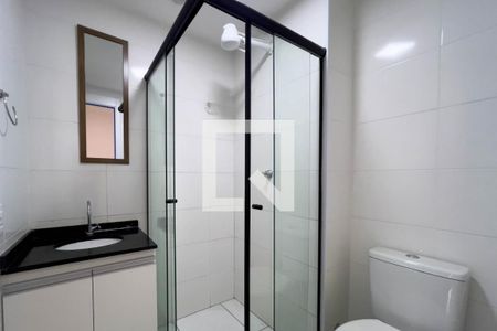 Banheiro de kitnet/studio à venda com 1 quarto, 27m² em Vila Dom Pedro I, São Paulo