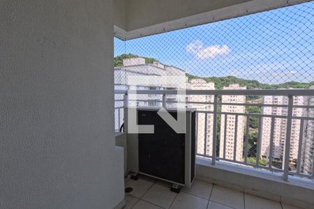 Varanda da Sala de Estar e Jantar de apartamento para alugar com 3 quartos, 84m² em Marapé, Santos