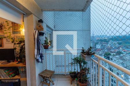 Varanda da Sala de apartamento à venda com 1 quarto, 35m² em Jardim Santa Teresinha, São Paulo