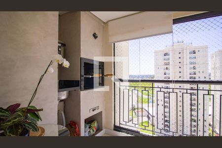 Varanda gourmet de apartamento à venda com 3 quartos, 97m² em Jardim Ermida I, Jundiaí
