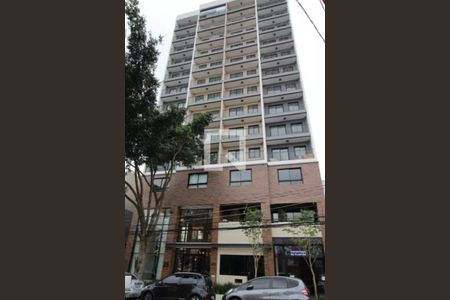 Studio para alugar com 32m², 1 quarto e sem vaga Studio para alugar com 32m², 1 quarto e sem vagaFachada