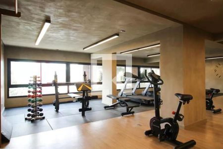 Studio para alugar com 32m², 1 quarto e sem vaga Studio para alugar com 32m², 1 quarto e sem vagaAcademia