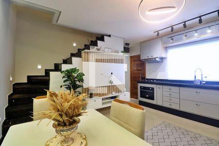 Sala de casa à venda com 1 quarto, 70m² em Jardim das Maravilhas, Santo André