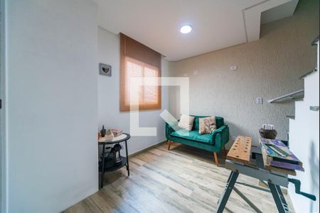 Sala de apartamento para alugar com 1 quarto, 66m² em Centro, Santo André