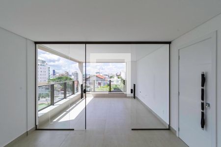 Varanda gourmet de apartamento à venda com 4 quartos, 127m² em Castelo, Belo Horizonte