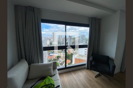 Sala de apartamento para alugar com 1 quarto, 40m² em Jardim das Bandeiras, São Paulo