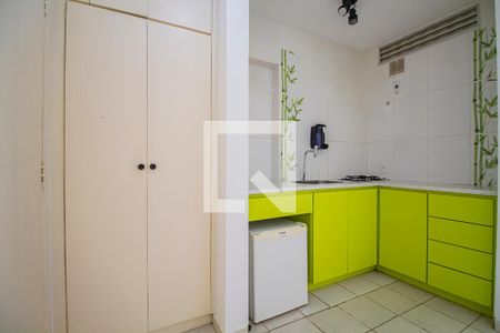 Cozinha de kitnet/studio para alugar com 1 quarto, 29m² em Jardim Paulista, São Paulo