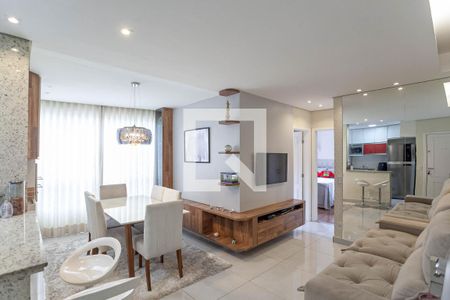 Sala  de apartamento à venda com 2 quartos, 56m² em Castelo, Belo Horizonte