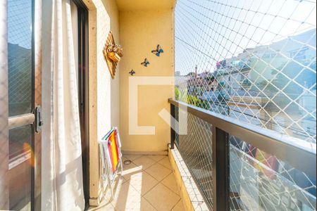 Varanda da Sala de apartamento à venda com 3 quartos, 87m² em Vila Alice, Santo André