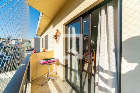 Varanda da Sala de apartamento à venda com 3 quartos, 87m² em Vila Alice, Santo André