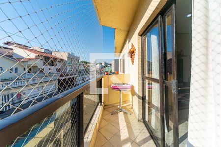 Varanda da Sala de apartamento à venda com 3 quartos, 87m² em Vila Alice, Santo André