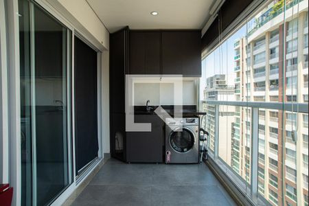 Studio para alugar com 35m², 1 quarto e 1 vaga Studio para alugar com 35m², 1 quarto e 1 vagaVaranda da Sala/Quarto