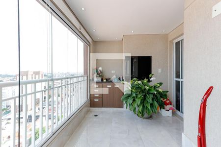 Varanda Gourmet de apartamento à venda com 3 quartos, 77m² em Vila Guilherme, São Paulo