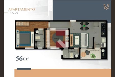 Apartamento à venda com 2 quartos, 60m² em Castelo, Belo Horizonte