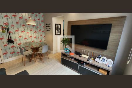 Sala de apartamento para alugar com 1 quarto, 62m² em Campo Grande, Santos