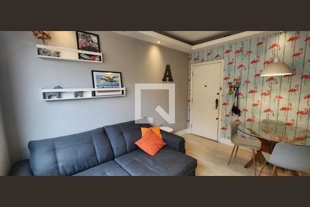 Sala de apartamento para alugar com 1 quarto, 62m² em Campo Grande, Santos