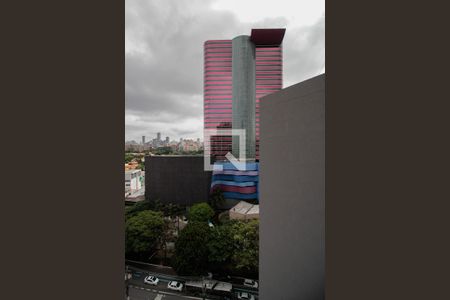 Vista da Sala de apartamento à venda com 1 quarto, 25m² em Pinheiros, São Paulo