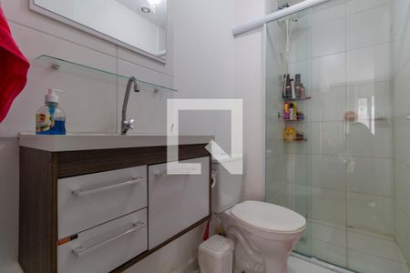 Banheiro  de kitnet/studio à venda com 1 quarto, 32m² em Vila Ré, São Paulo