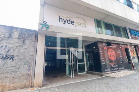 Apartamento para alugar com 40m², 1 quarto e sem vagaFachado do condomínio