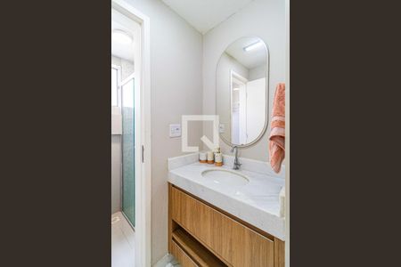 Banheiro de kitnet/studio à venda com 1 quarto, 29m² em Vila Polopoli, São Paulo