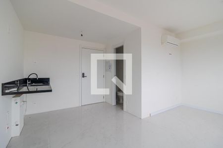 Cozinha de kitnet/studio para alugar com 1 quarto, 27m² em Centro Histórico, Porto Alegre
