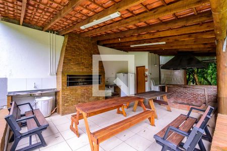 Casa de condomínio para alugar com 76m², 1 quarto e 2 vagas Casa de condomínio para alugar com 76m², 1 quarto e 2 vagasÁrea comum - Churrasqueira